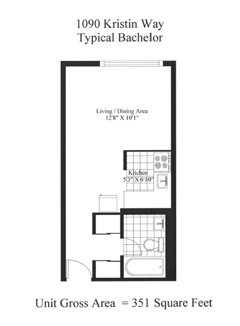 a floor plan of the unit