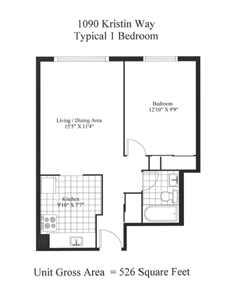 a floor plan of the unit