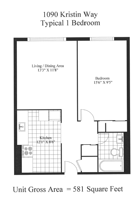 a floor plan of the unit