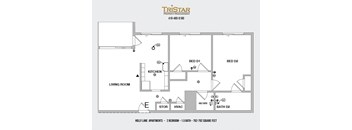 a floor plan of the guesthouse
