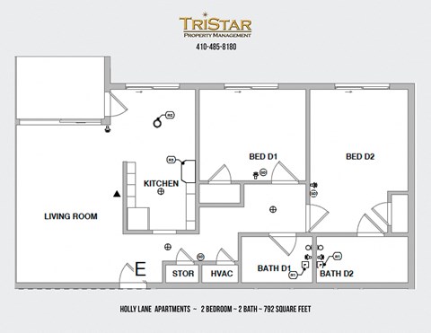 a floor plan of the guest house