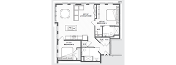 a floor plan of a small house