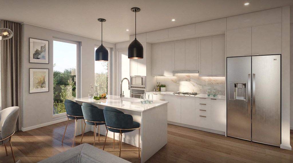 a rendering of a kitchen