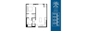 a floor plan of a bedroom apartment