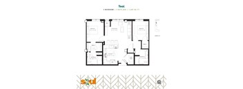 the floor plan of the residence villa deluxe with sea views