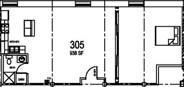 the floor plan of a shipping container with the dimensions on the side