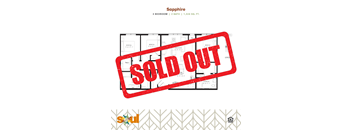 a red sold out sign in front of a sold out billboard