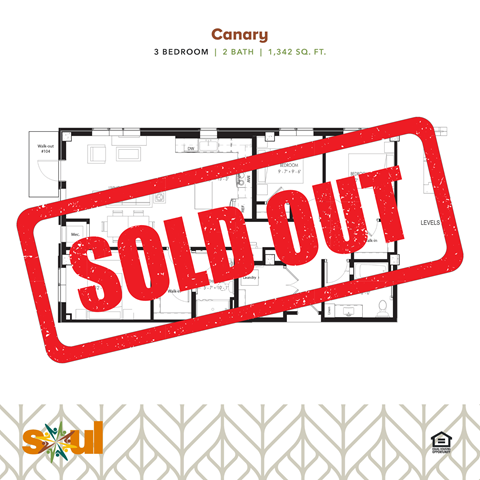 a red sold out sign with the word sold out on it