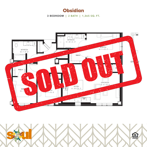 a red sold out sign in front of a house sold out