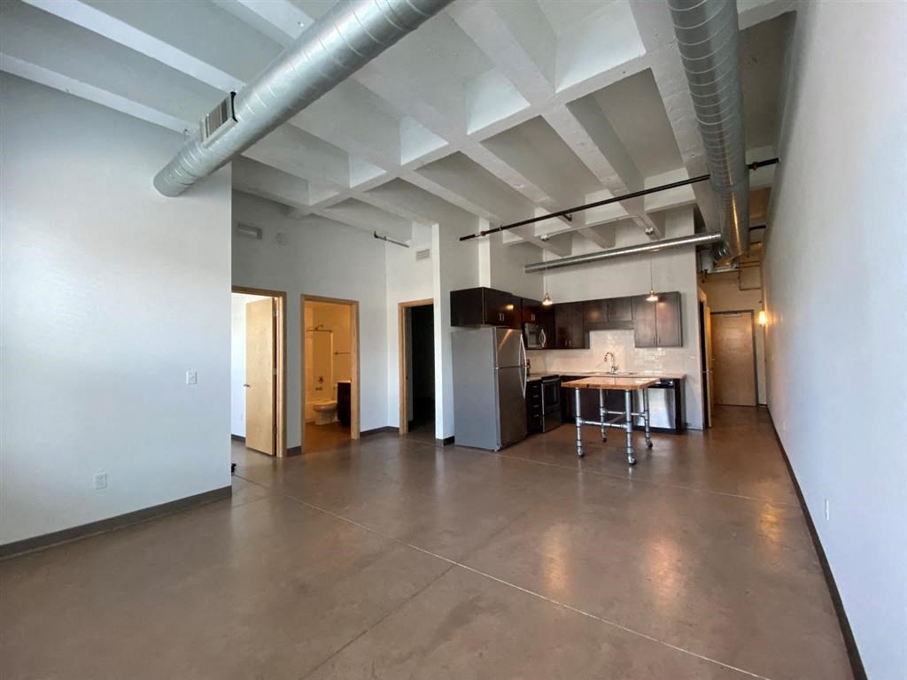 open living room and kitchen