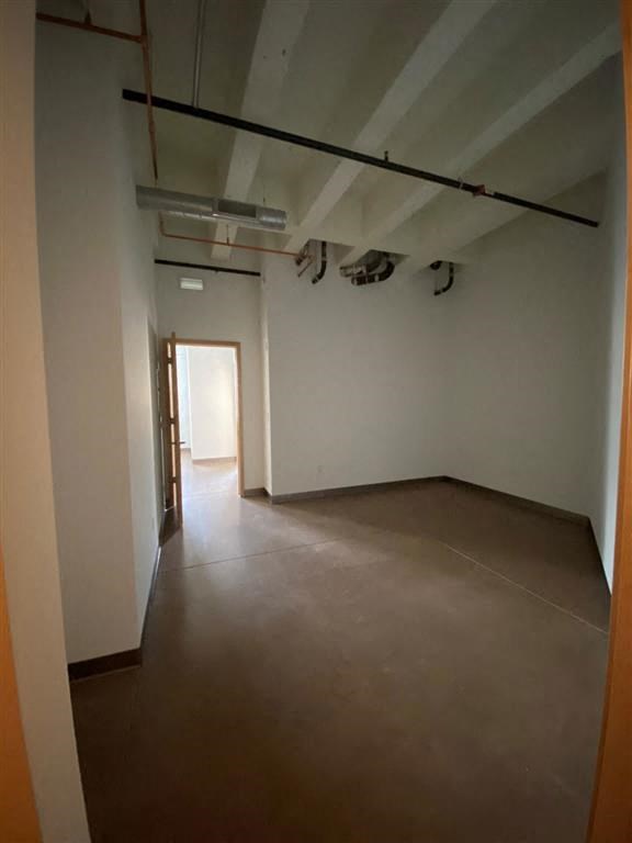 bedroom with tall ceilings