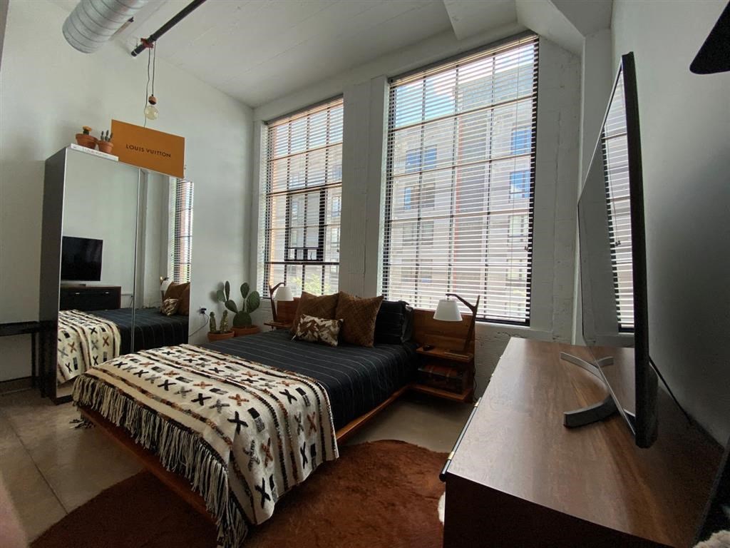 Bedroom with Large Windows