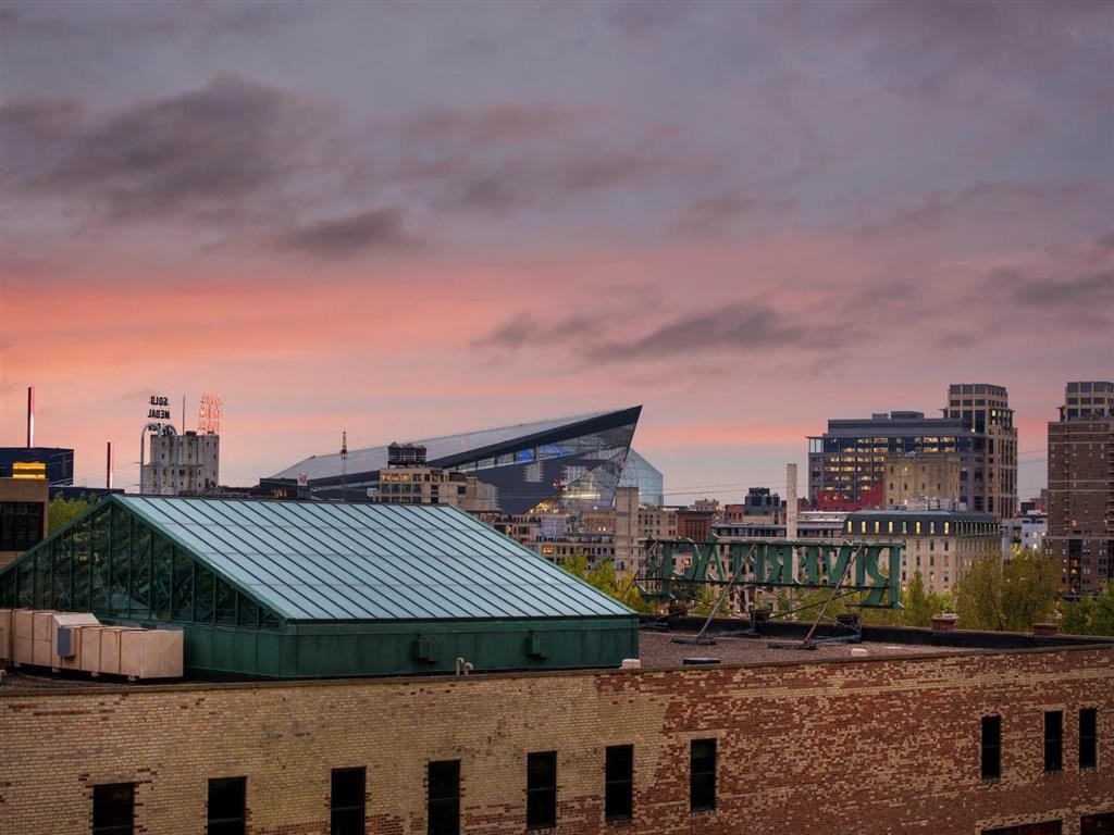 Dusk view of US bank stadium