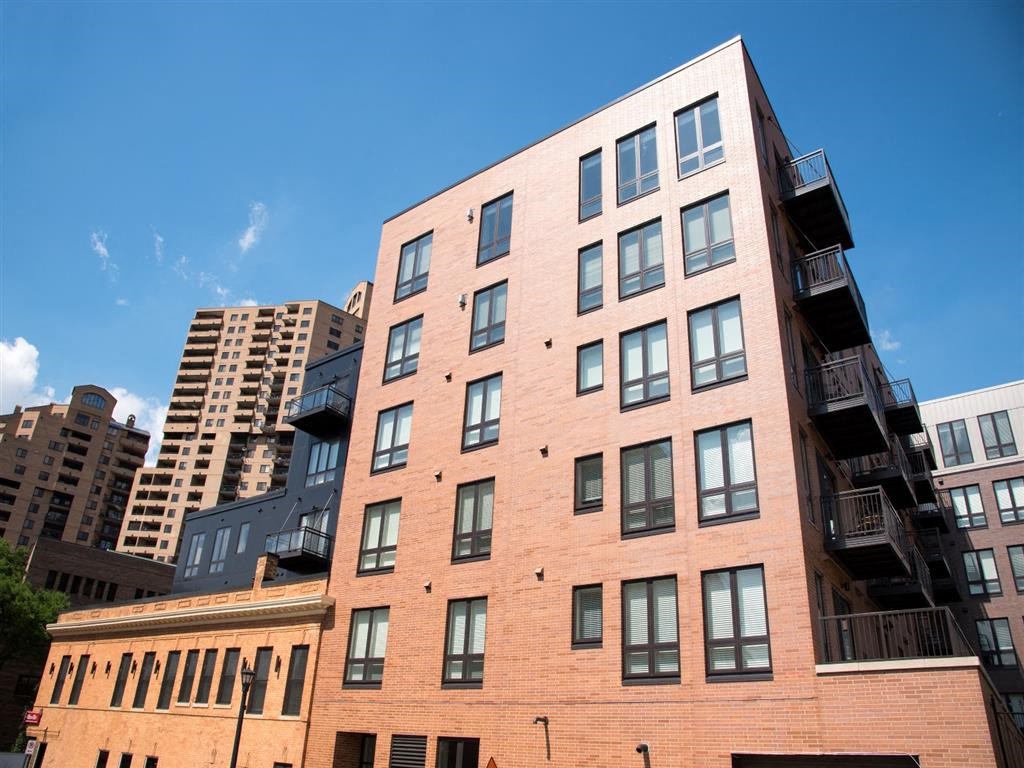 six story brick apartment building