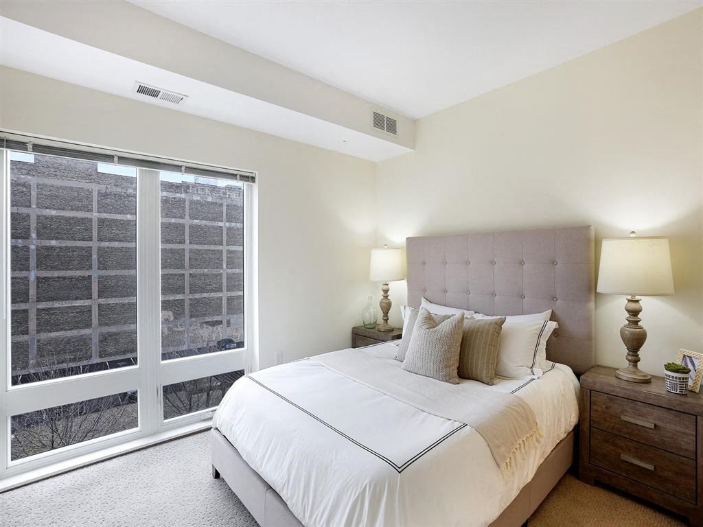 Large carpeted bedrooms