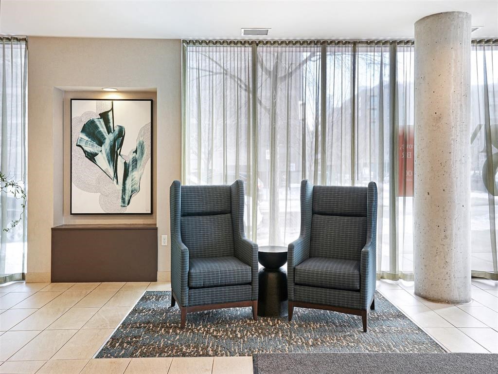 wait for your guests or uber or lyft in the lobby