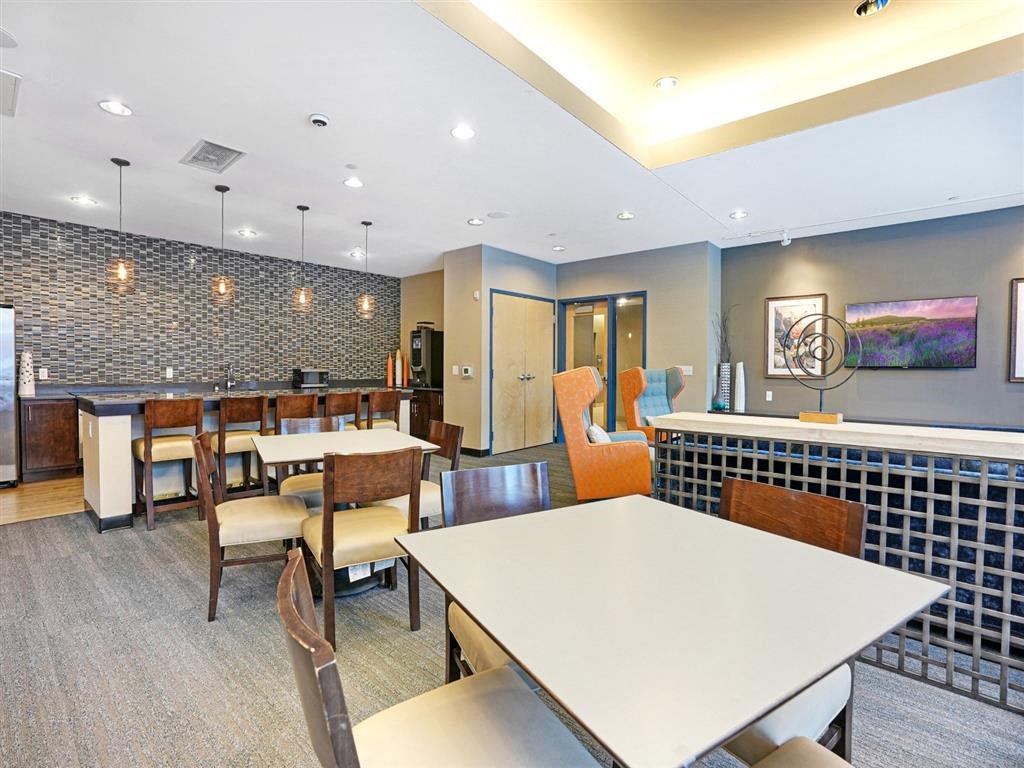 lounge with work from  home space