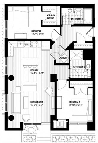 800 North Third Street Studio-2 Beds Apartment for Rent - Photo Gallery 111