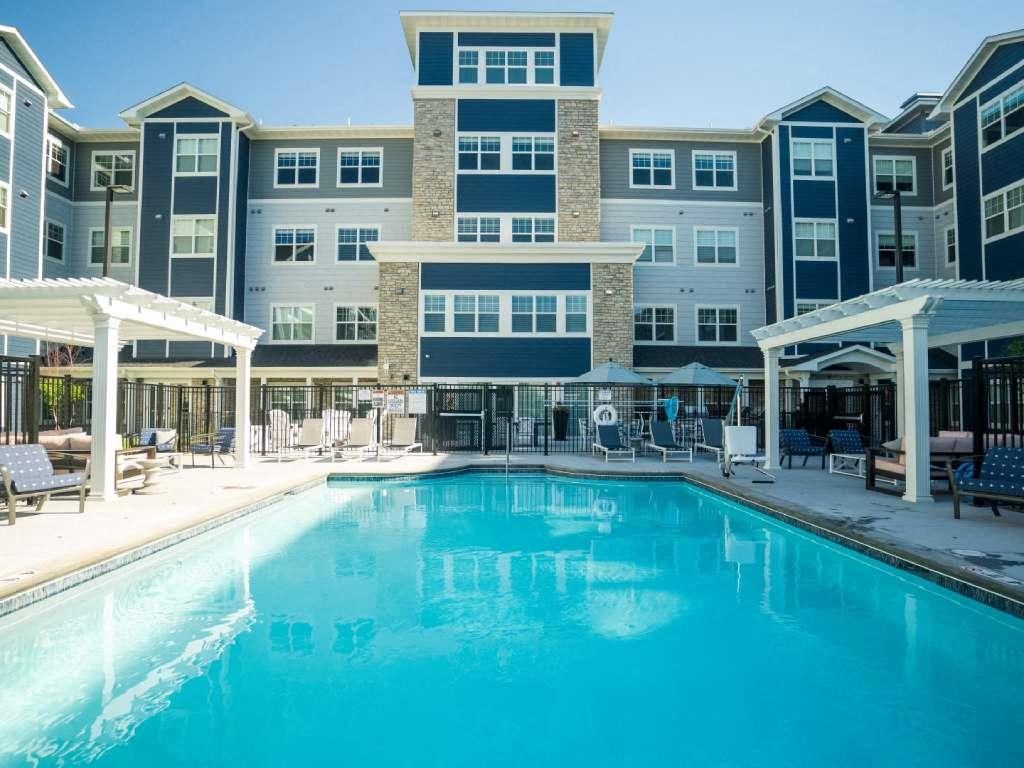 Outdoor pool and sundeck