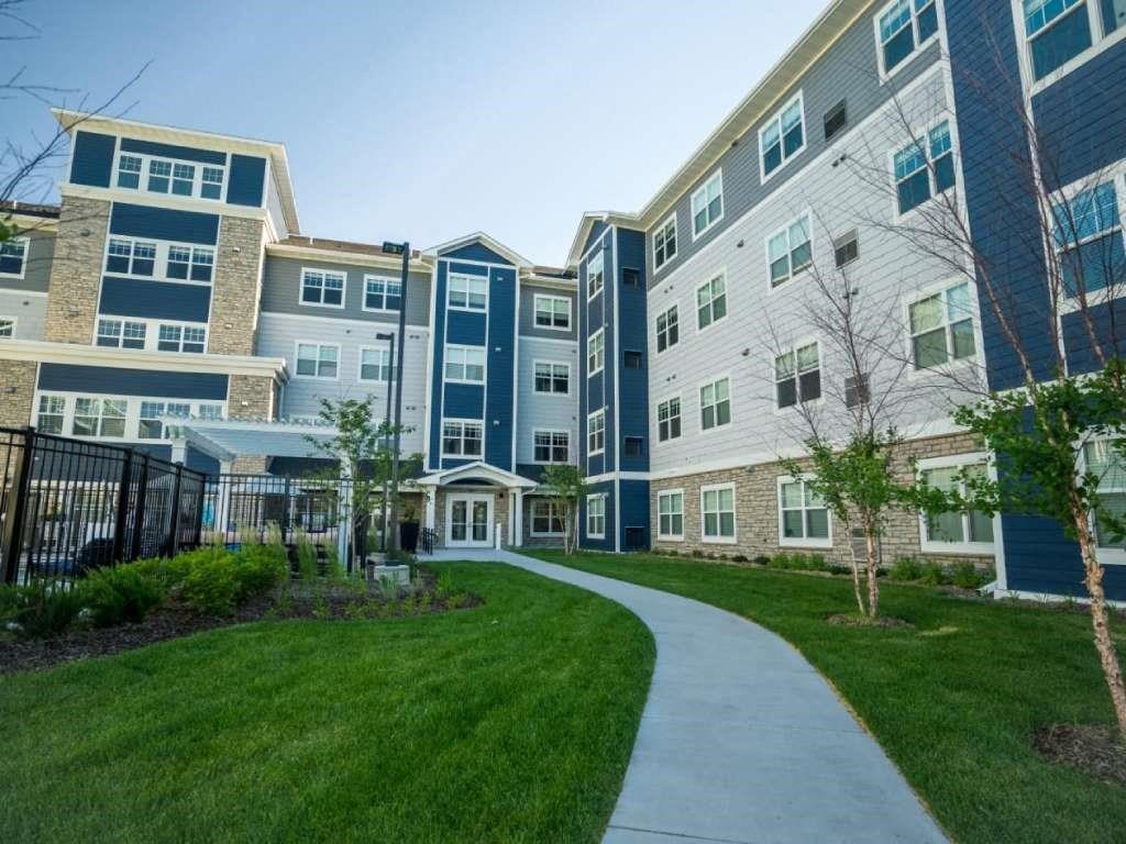 Exterior shot of path to the front entrance