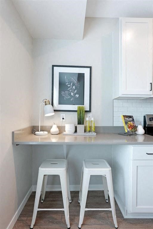 Built in work from home desk