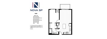 floor plan of 55 north luxury apartments to rent in the north end of boston