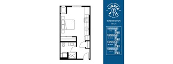 a floor plan of a small apartment