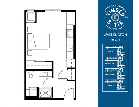 a floor plan of a small apartment