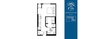 a floor plan of a bedroom apartment