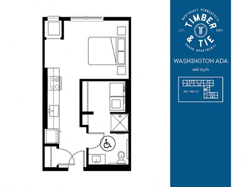 a floor plan of a bedroom apartment