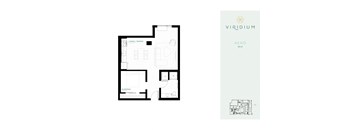 floor plan of one bedroom