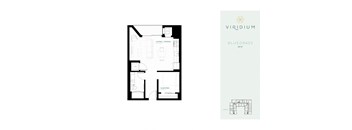 floor plan of 1 bedroom