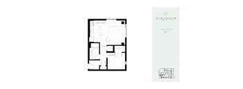 floor plan of 1 bedroom