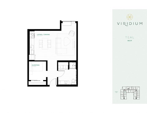 floor plan of teal
