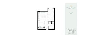 floor plan of 1 bedroom