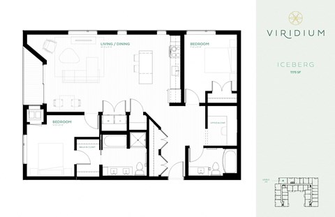 floor plan two bedroom