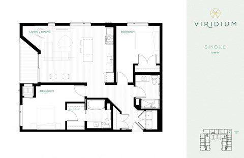 two bedroom floor plan