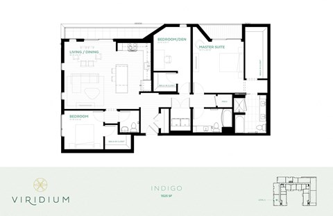 three bedroom floor plan