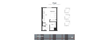 the floor plan of the apartment