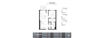 floor plan of the first level of the apartment
