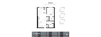 the floor plan of the apartment