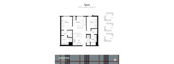 floor plan of the first level of the apartment