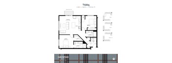 floor plan of the first level of the apartment