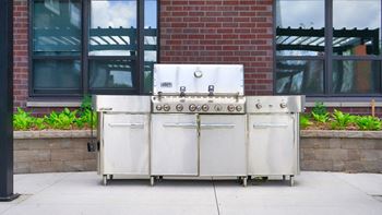 Outdoor Terrace with Grill Stations and Fire Pit