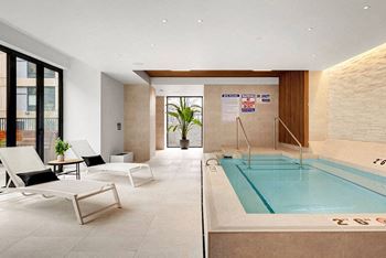 Luxurious Indoor Spa Including Sauna and Jacuzzi