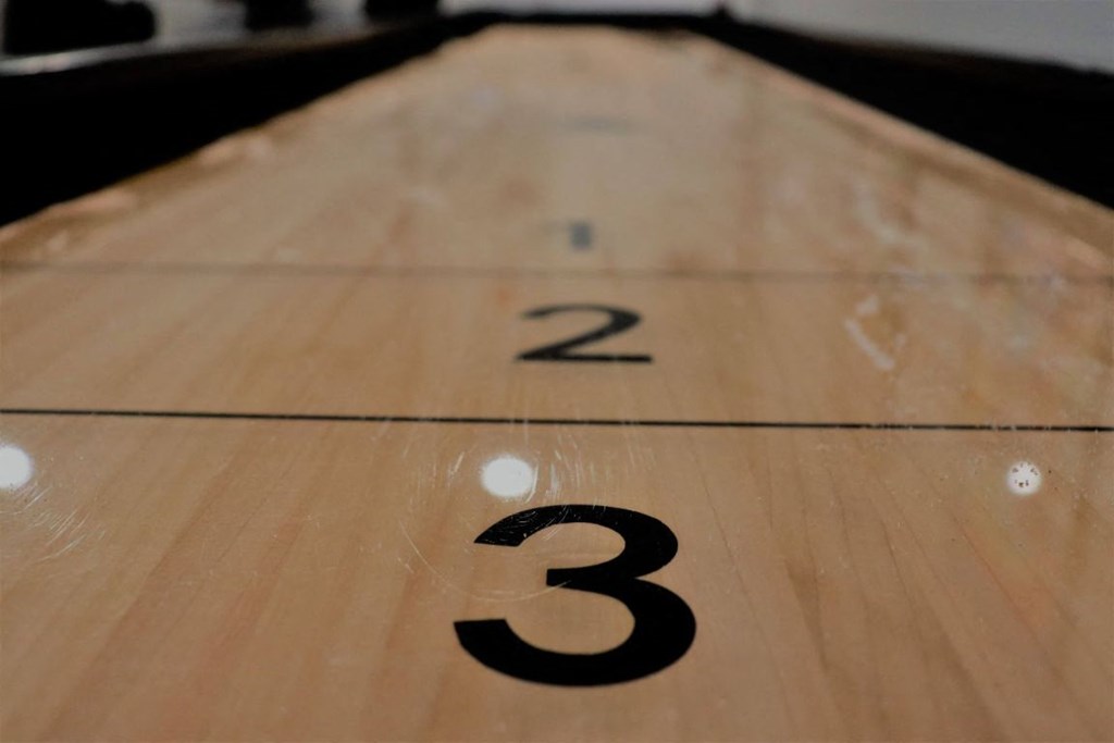 Close View Of Shuffleboard at Rivers Edge Apartments, Otsego, MN