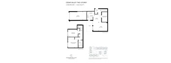 the cedar valley 2 bedroom floor plan