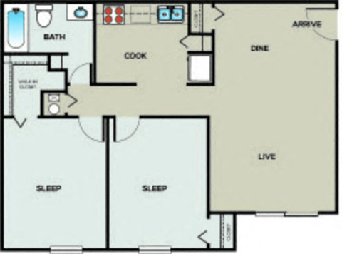 a floor plan of a house with a swimming pool