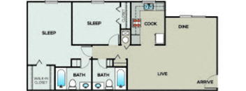 a floor plan of a house with a swimming pool