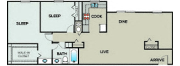 a floor plan of a house with a swimming pool